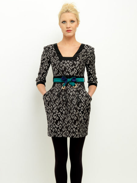 Graphic Jacquard Dress