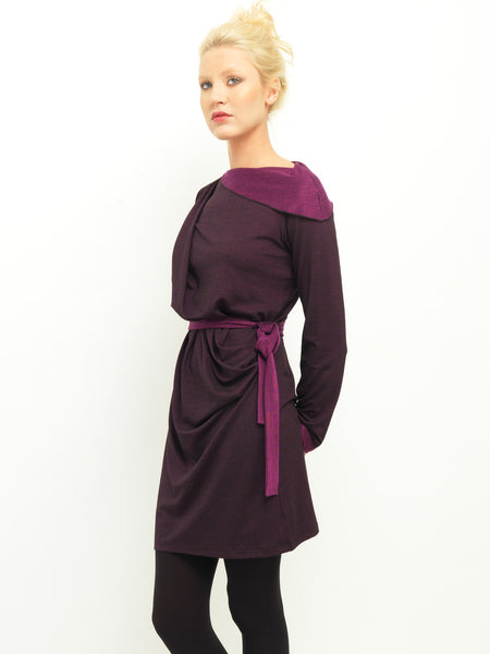 Two Tone Drape Dress