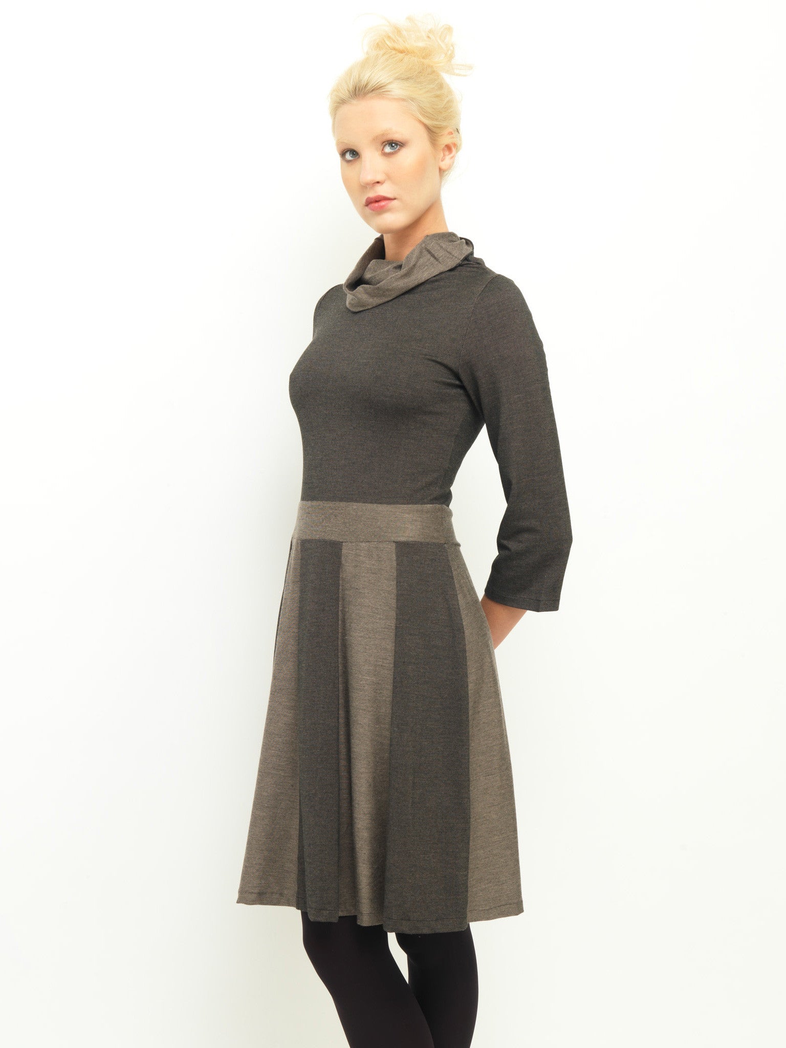 Two Tone Panelled Dress