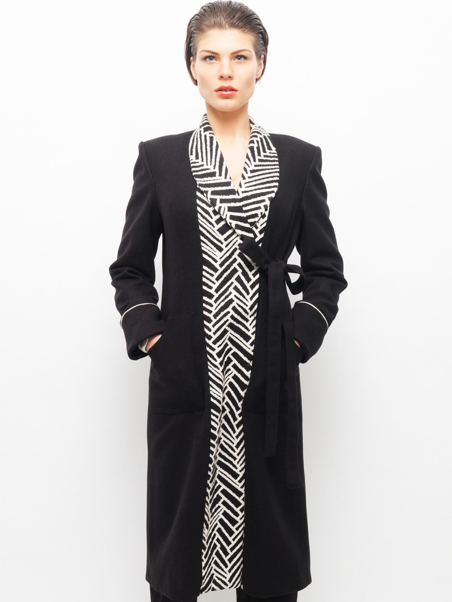 Graphic Robe Coat