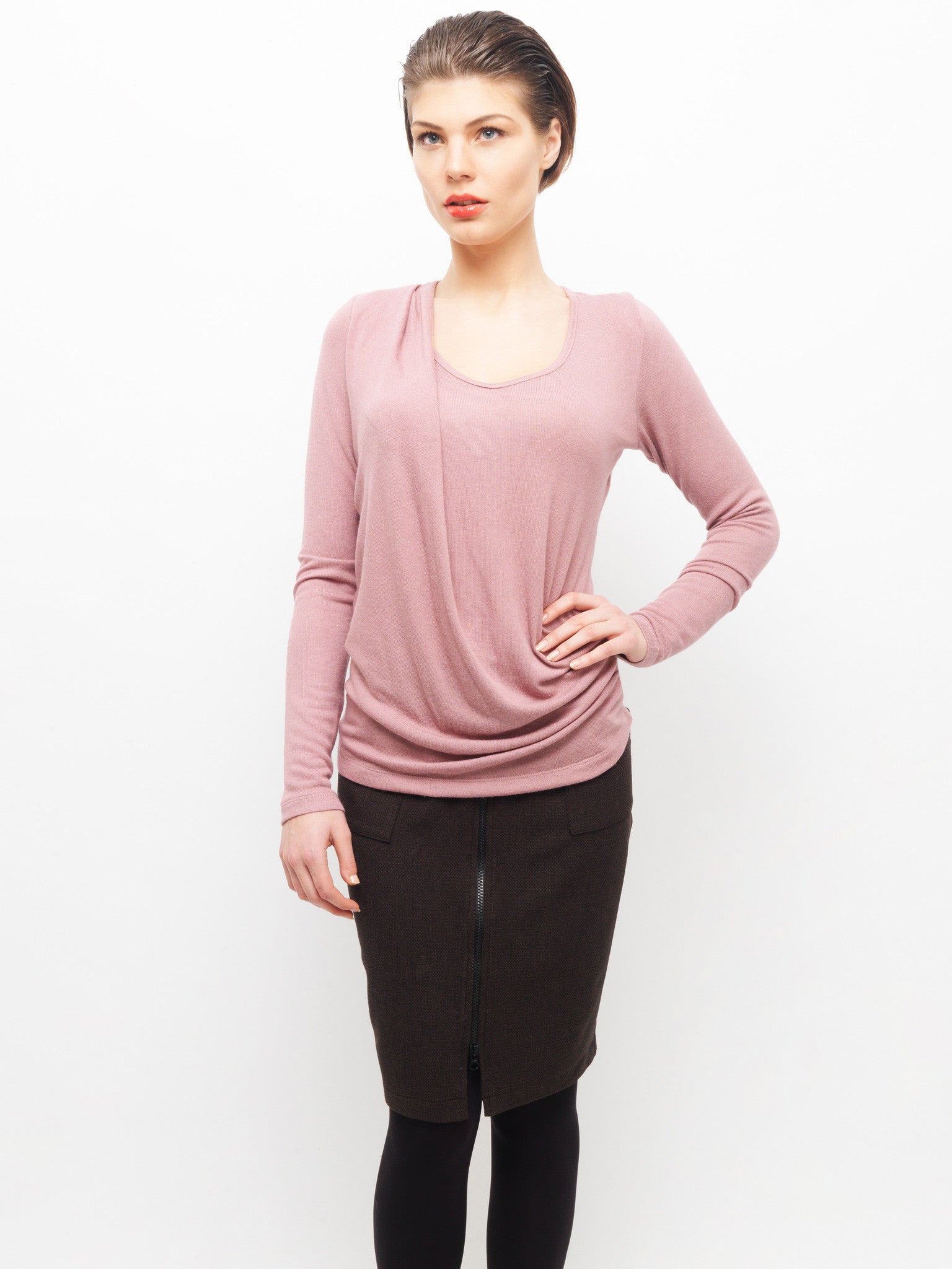 Draping Knit Top