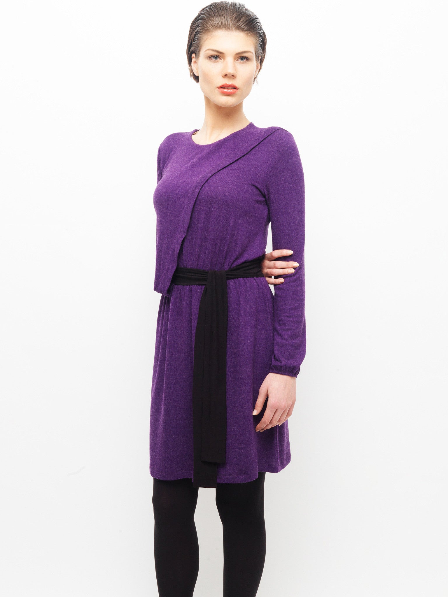 Purple Knit Dress