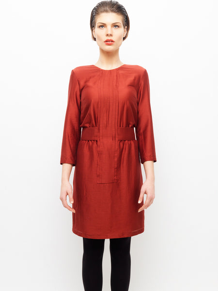 Soft Silk Pleat Dress