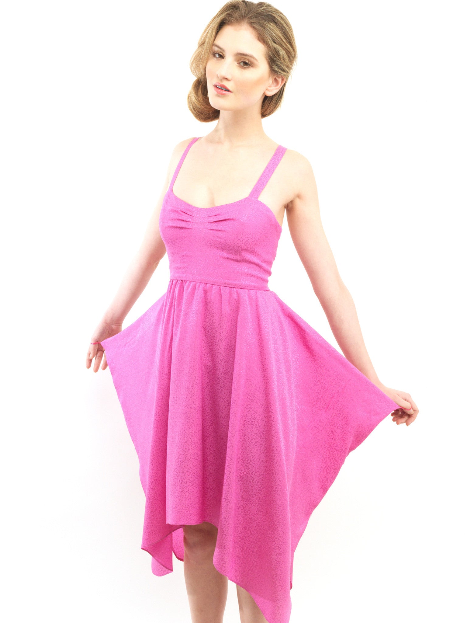 Silk Fuschia Dress