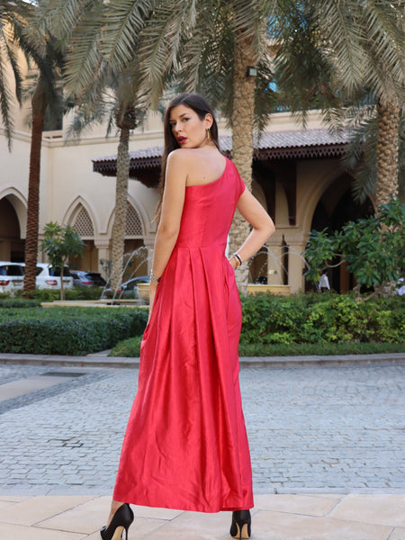 Cherry Evening Dress Pant Jumpsuit