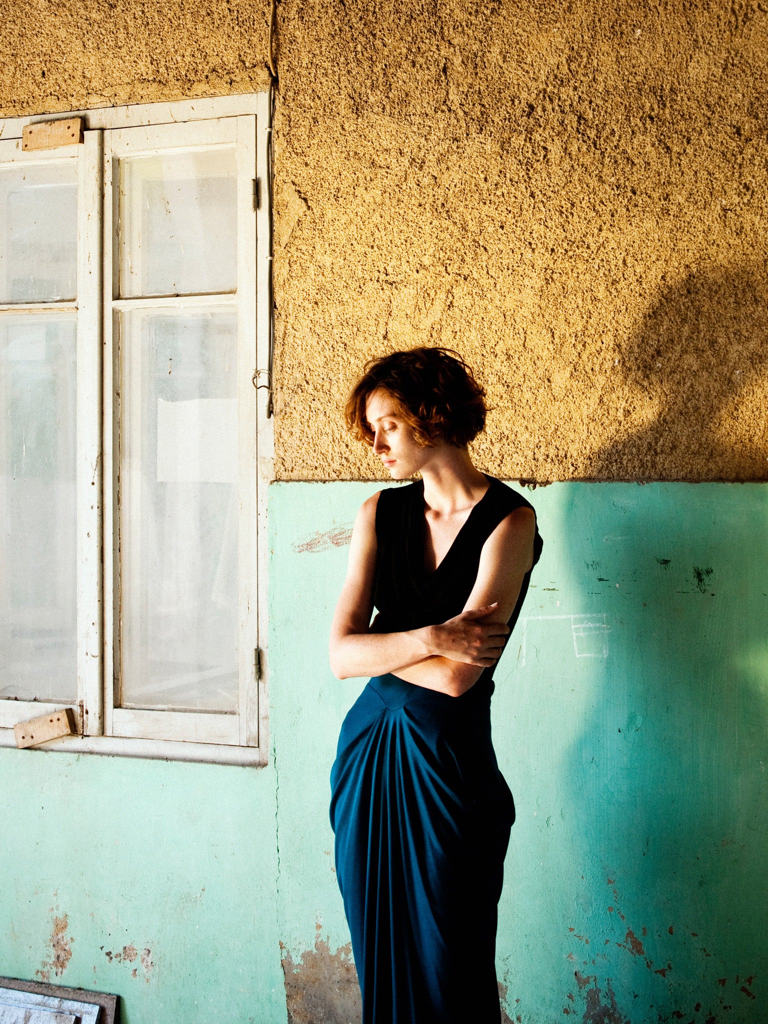 Cowl Neck Top & Step Back In Time Skirt