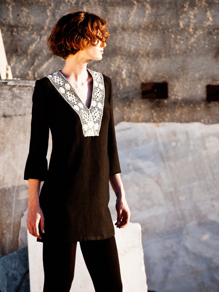 Black Wool Blend Dress