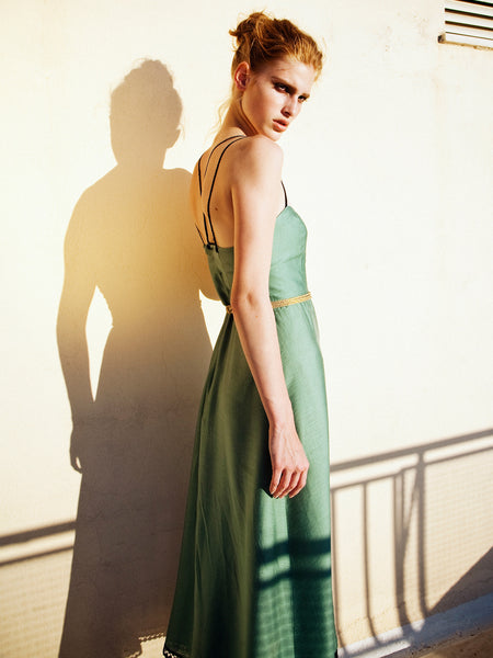 Silk Dress Hellas Flare Dress