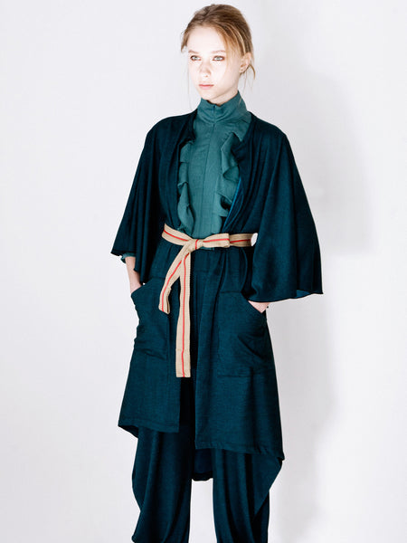 Draping Cardi & Pants Suit