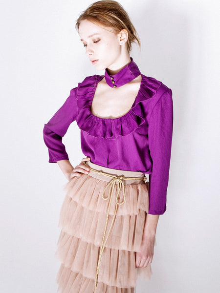 Frill Blouse & Tulle Skirt