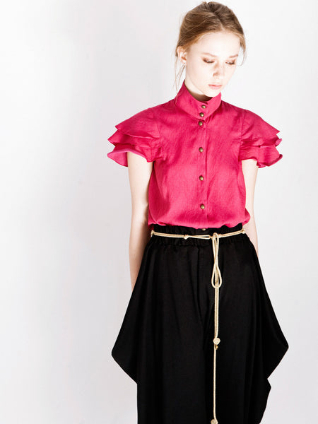 Crimson Frill Shirt & First Love Pant