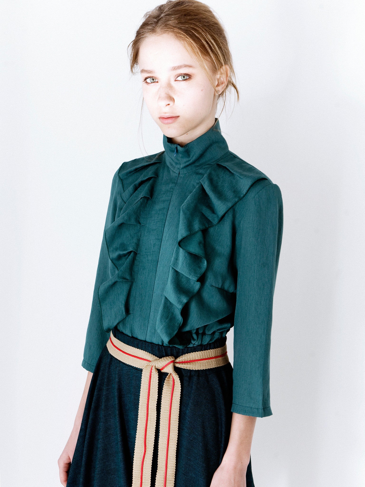 Jade Soft Frill Blouse