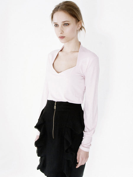 Blush Top & Frill Skirt