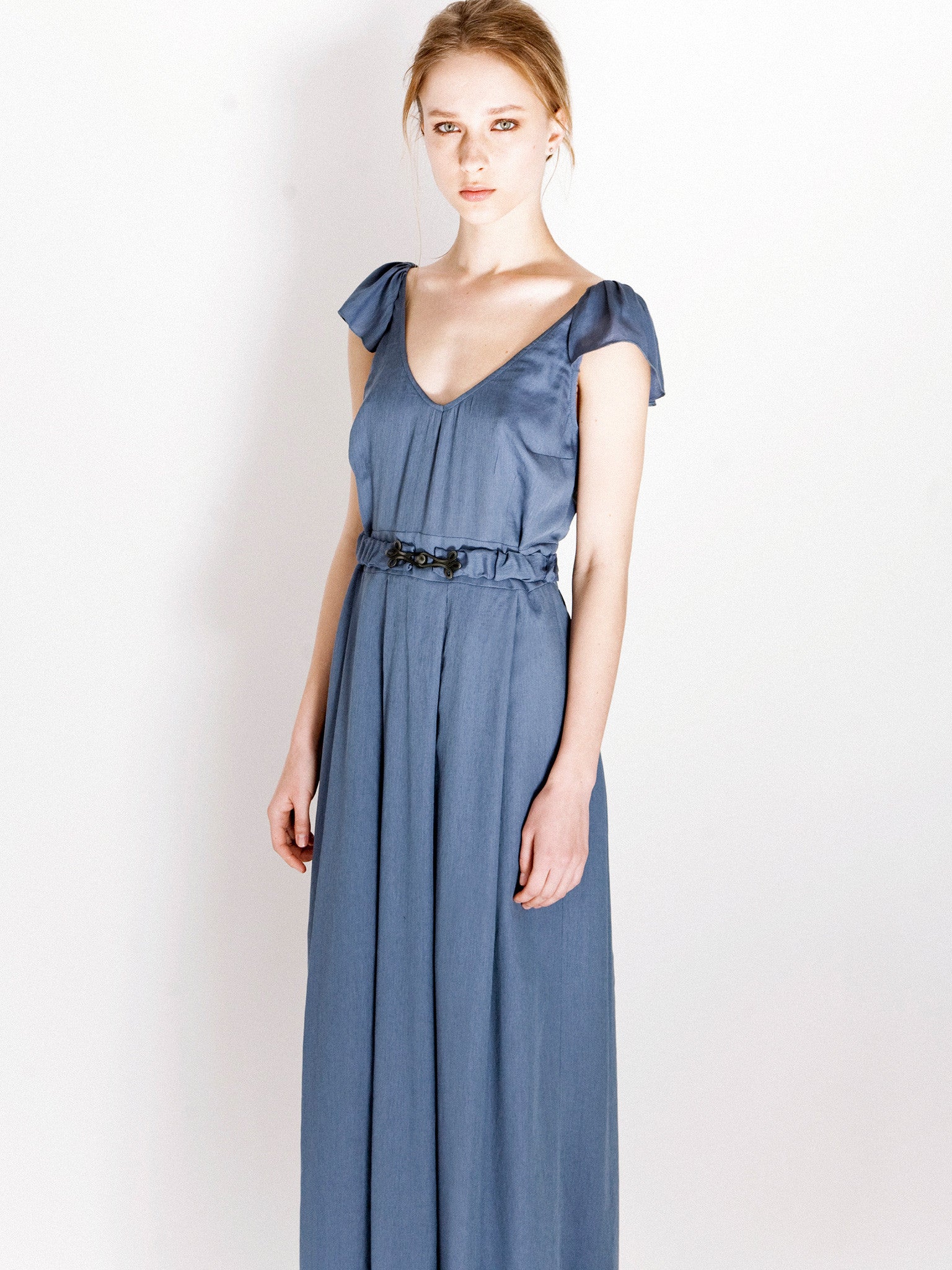 Elegant Pm Dress With Pleat Sleeve