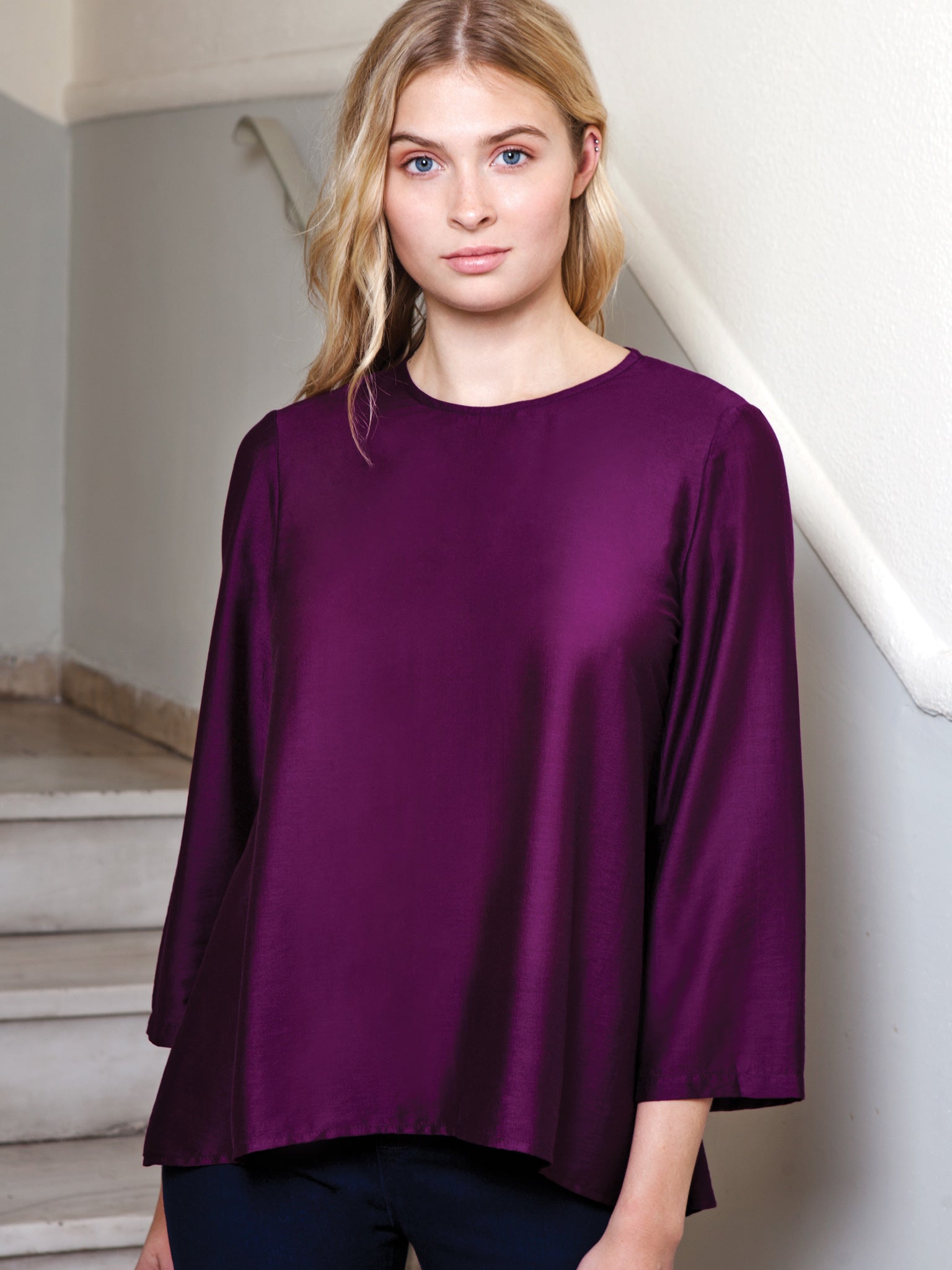 Always A Girl At Heart Violet Blouse