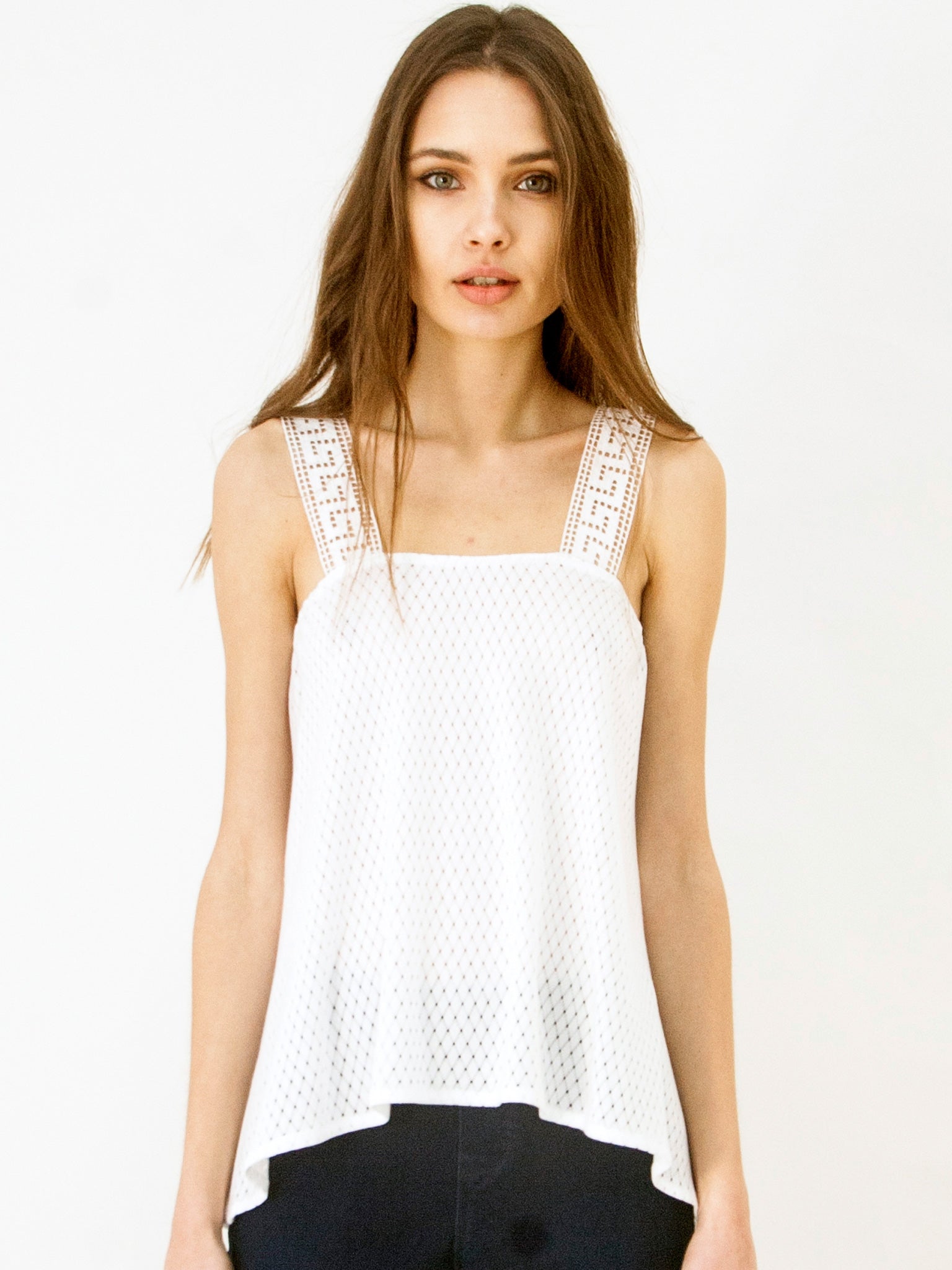 Grecian Island Top White