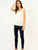 Cotton Knit Tunic Top Ecru