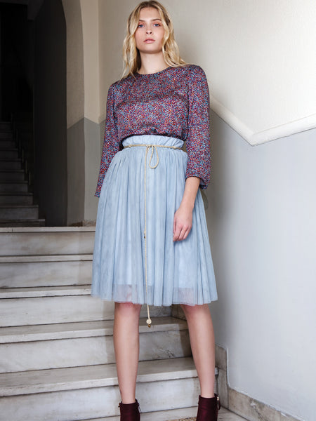 Dusty Blue Tulle Skirt
