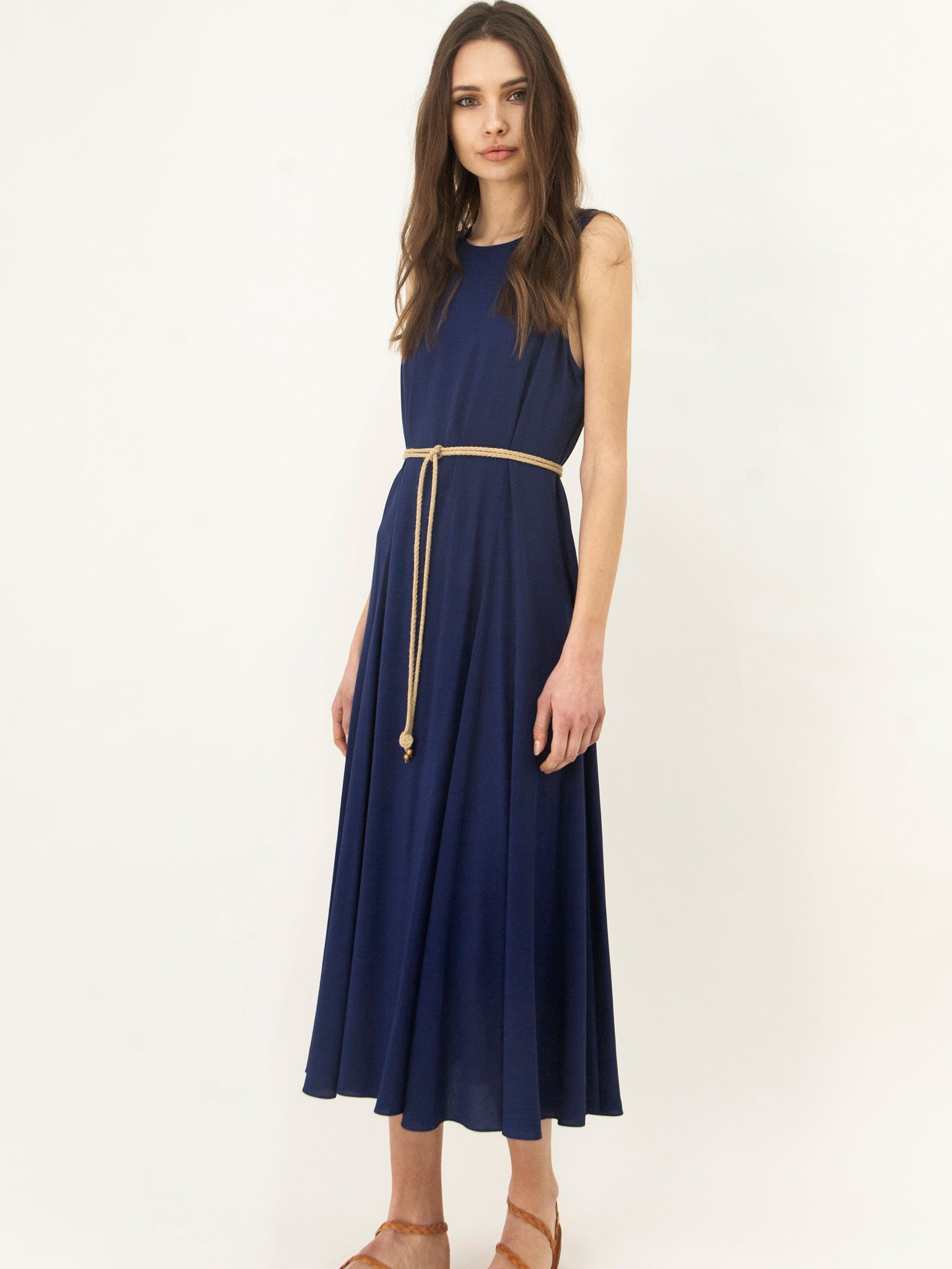 Panelled All Day Dress Royal Blue