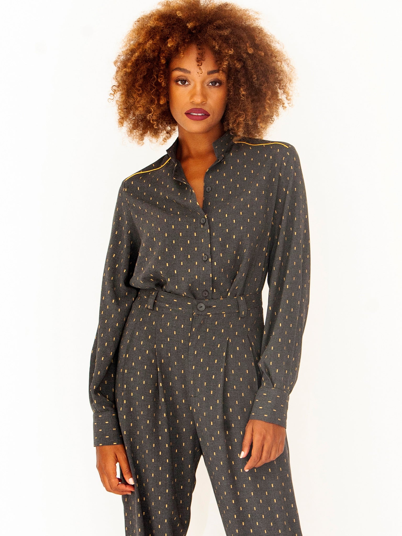 Office To Dinner Grey Signature Shirt