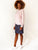 Stretch Sporty Print Pencil Skirt