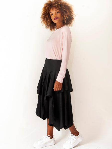 Slick Layered Skirt