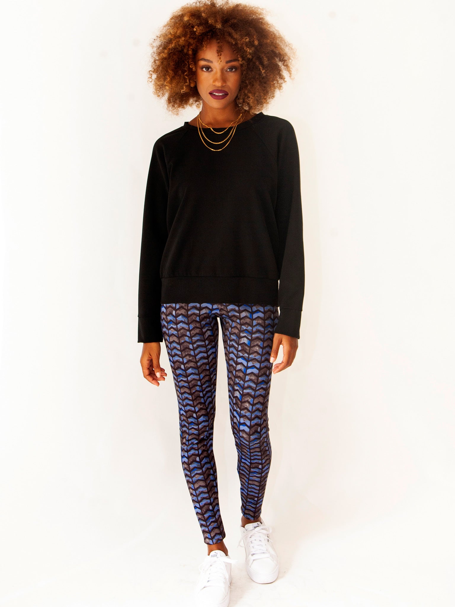 Blue Scuba Leggings