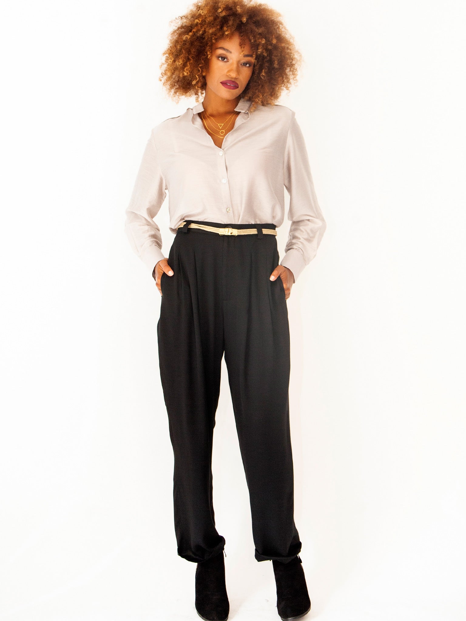 Buy Women's Black Cargo Pants Online at Bewakoof