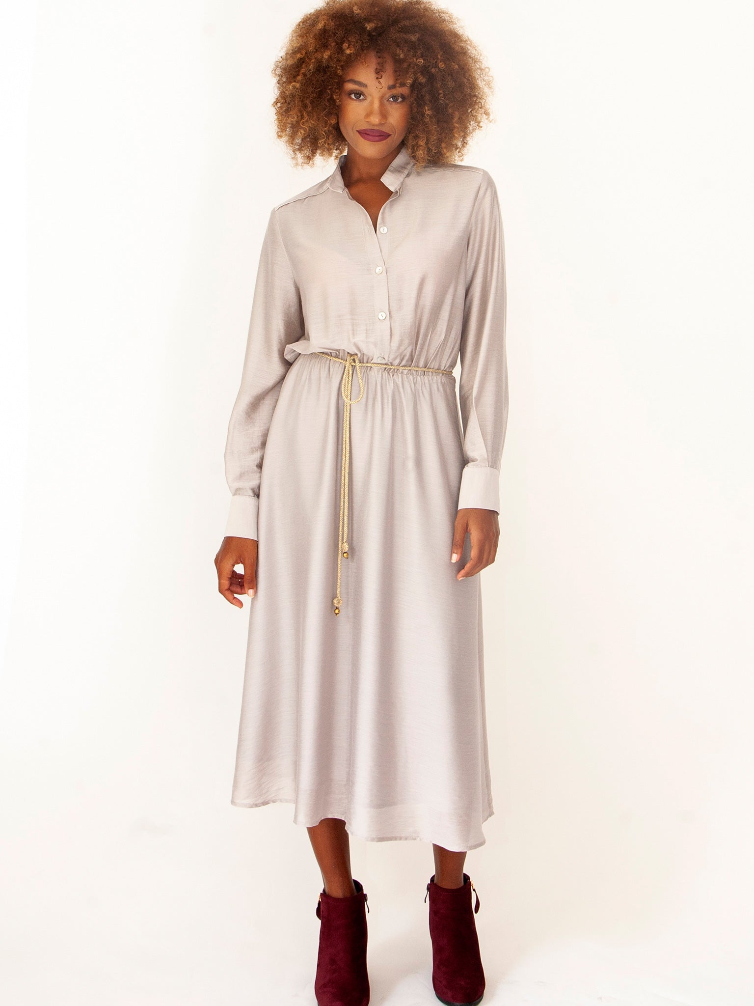 Marble Evening Shirt Dress