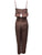 Mocha Silk Blend Jumpsuit