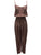 Mocha Silk Blend Jumpsuit