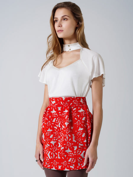 Cream Evening Blouse