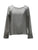 Grey Silk Blend Smart Casual Blouse