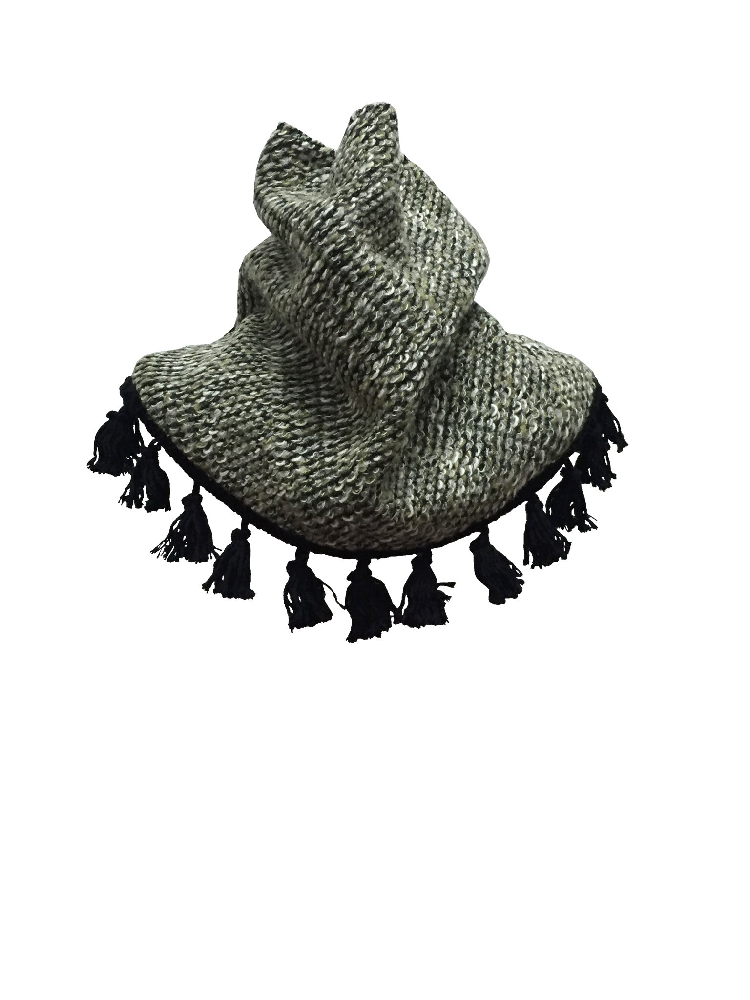 Olive Fringed Scarf For Boys And Girls