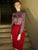 Red Office Day Pencil Skirt
