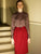 Red Office Day Pencil Skirt