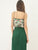 Green Wrap Evening Skirt