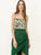 Green Wrap Evening Skirt